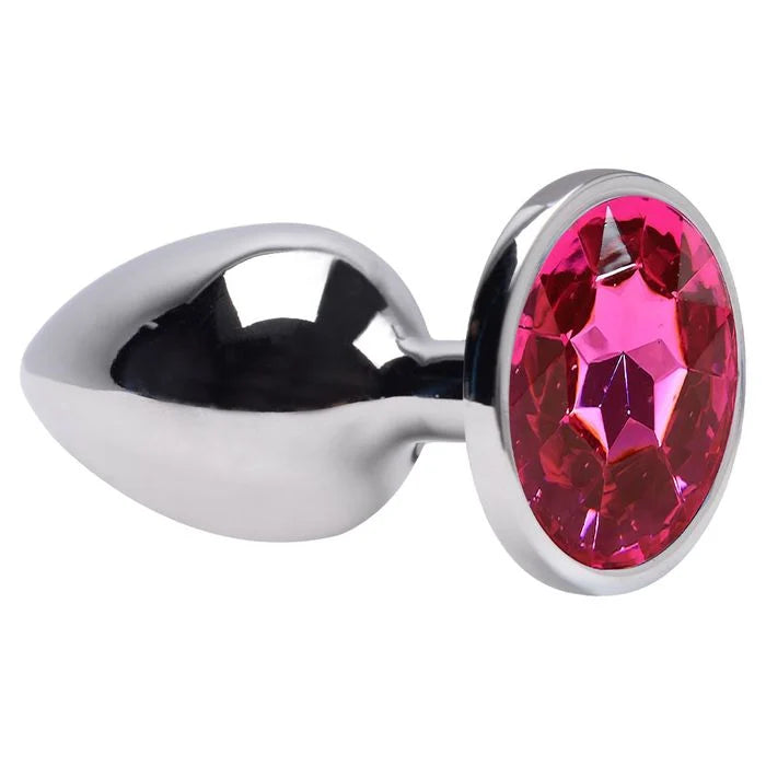 PLUG ANAL EM AÇO INOX P PINK