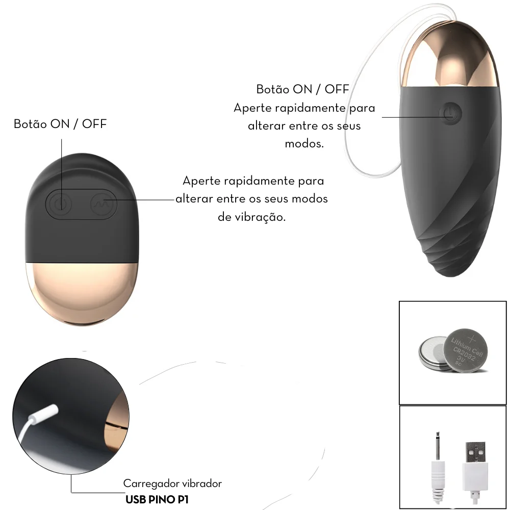 CAPSULA VIBRATORIA COM CONTROLE REMOTO