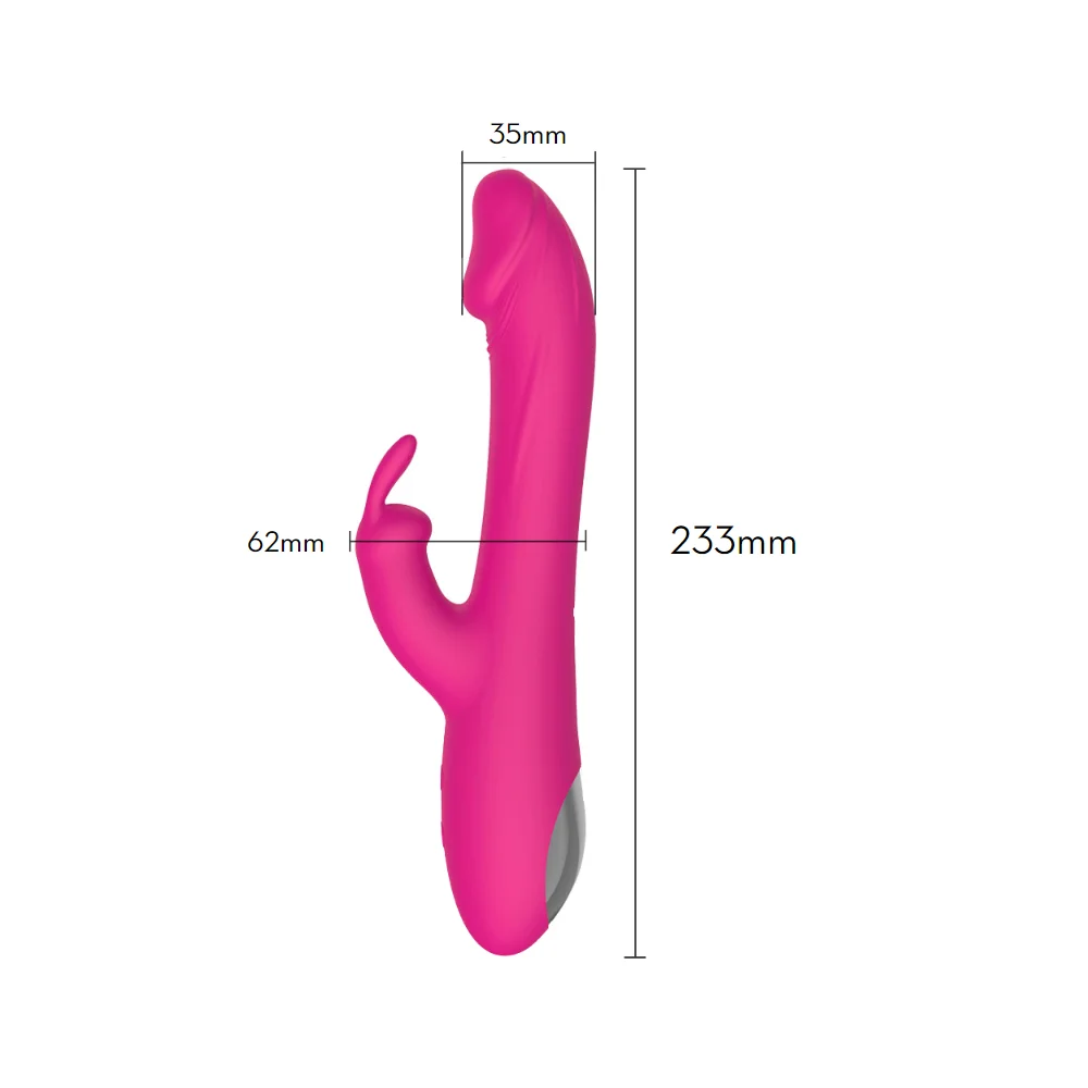 VIBRADOR ANDRÉ PONTO G COM ESTIMULADOR DE CLITORIS