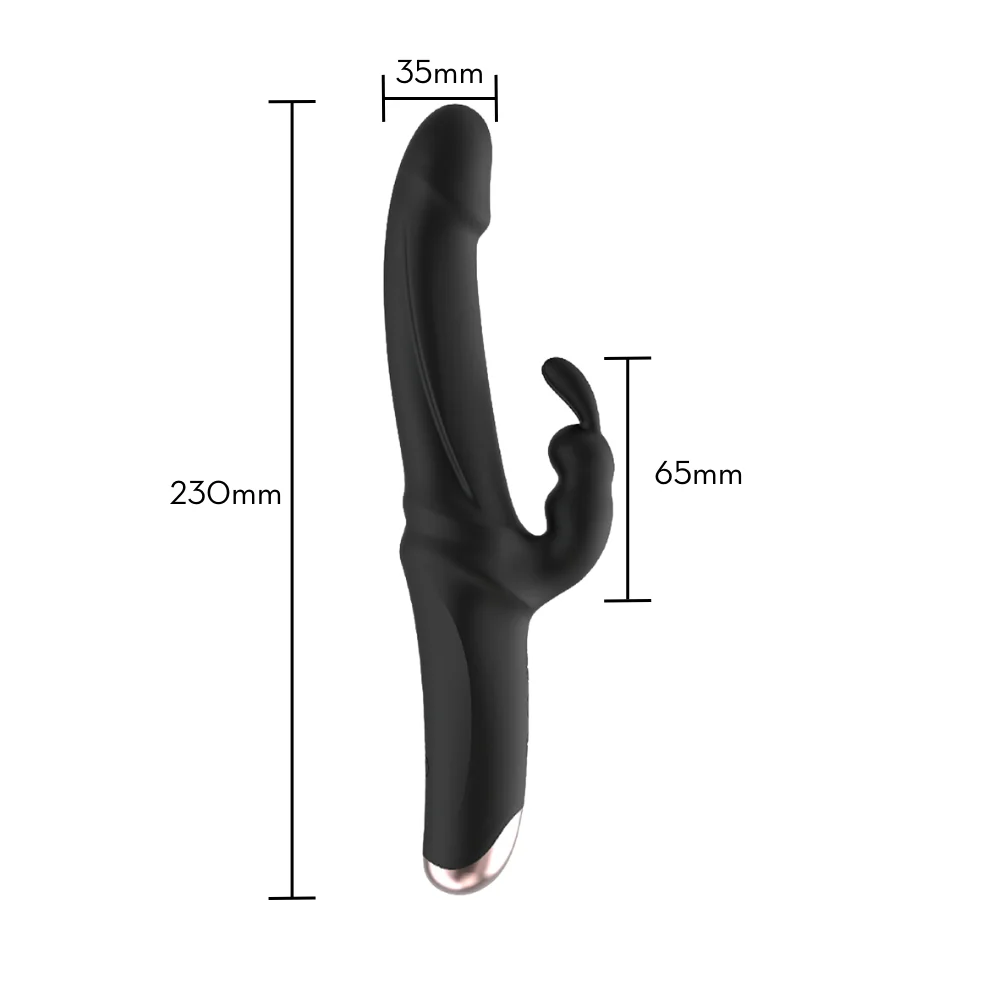 VIBRADOR ANDRÉ PONTO G COM ESTIMULADOR DE CLITORIS