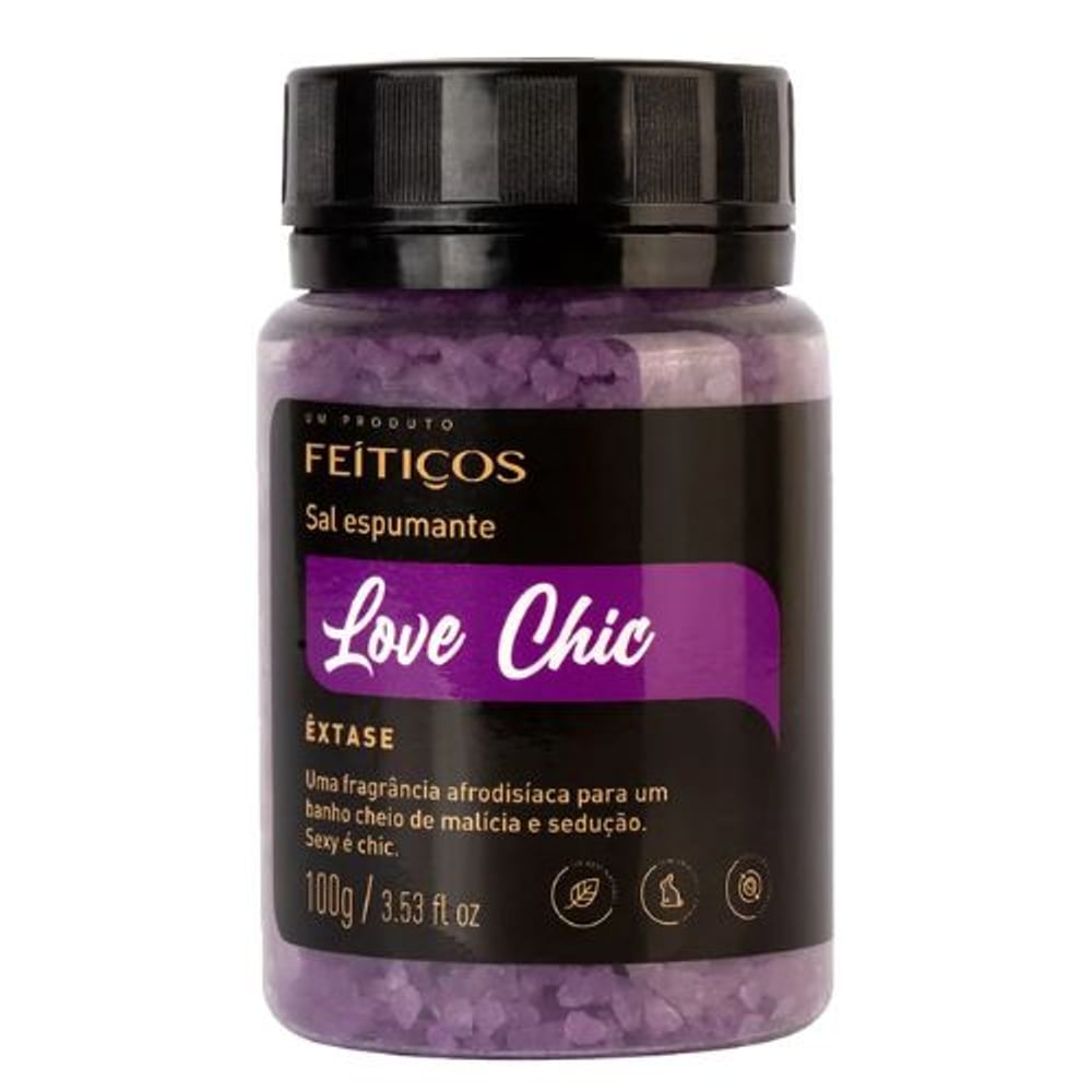 SAL ESPUMANTE DE BANHO LOVE CHIC ÊXTASE 100G