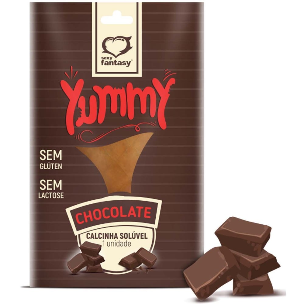 YUMMY CALCINHA COMESTIVEL CHOCOLATE SEXY FANTASY